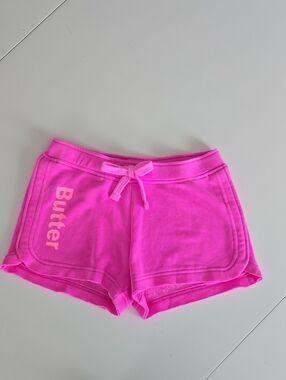 Butter Bright Pink Girls' Drawstring Athletic Shorts Super Soft